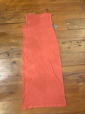 Universal Thread Coral Sleeveless Maxi Tank Dress